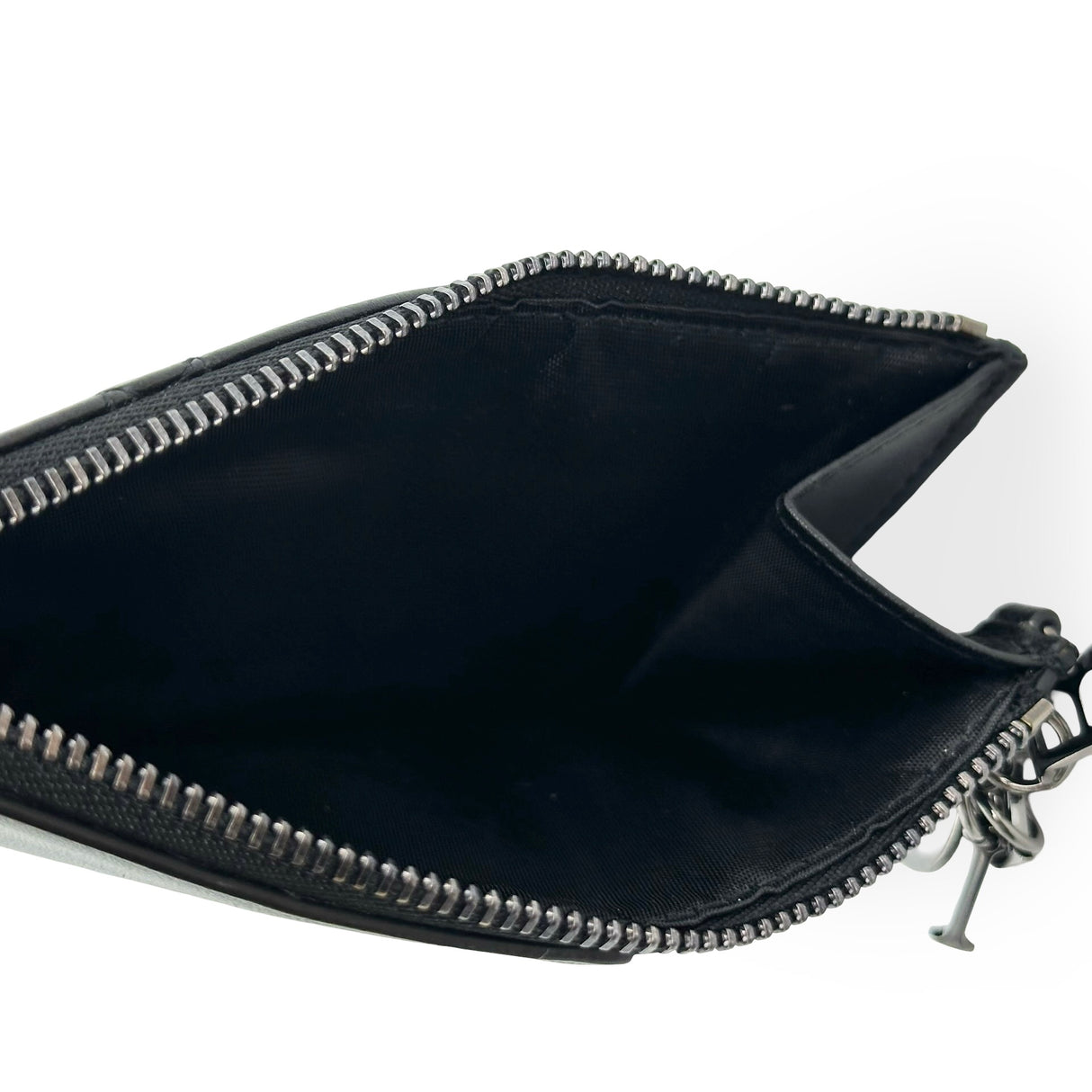 CHRISTIAN DIOR: Cannage Lady Dior Zip Card Holder