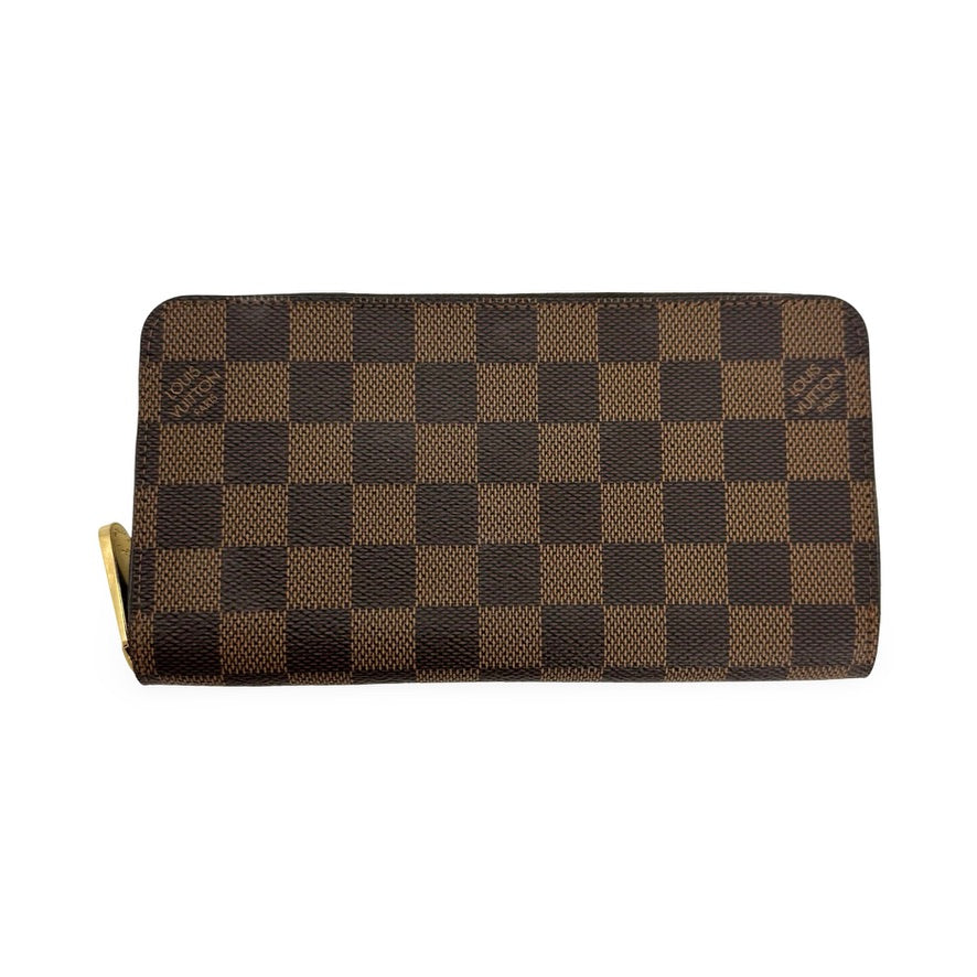 LOUIS VUITTON: Damier Ebene Zippy Wallet