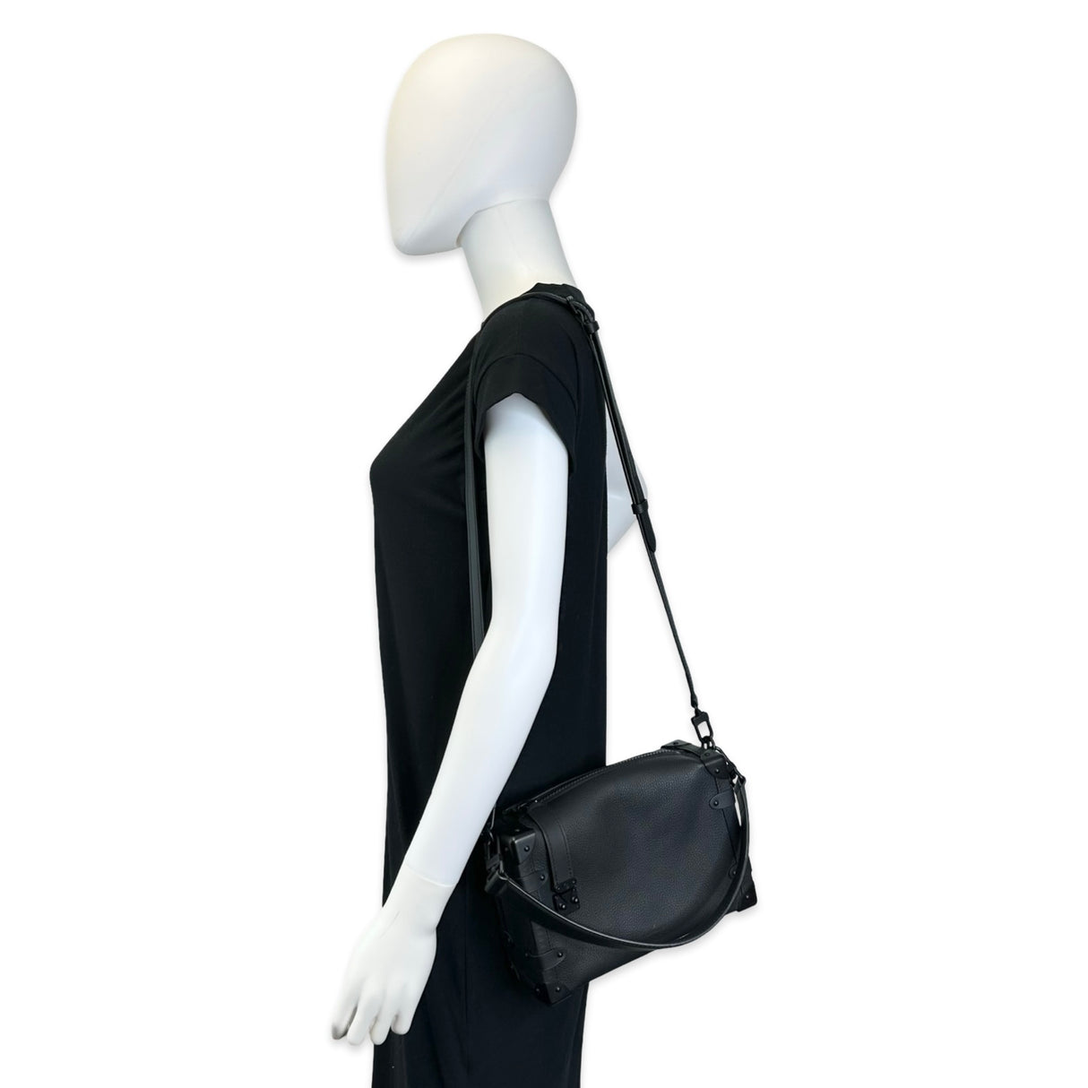 LOUIS VUITTON: Taurillon Side Trunk MM