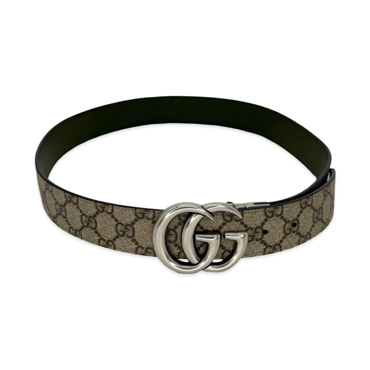 GUCCI: GG Supreme Reversible Marmont Belt