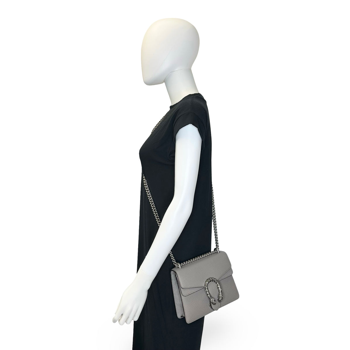 GUCCI: Leather Small Crystal Dionysus Chain Bag