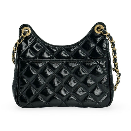 CHANEL: Quilted Calfskin Small Wavy Hobo