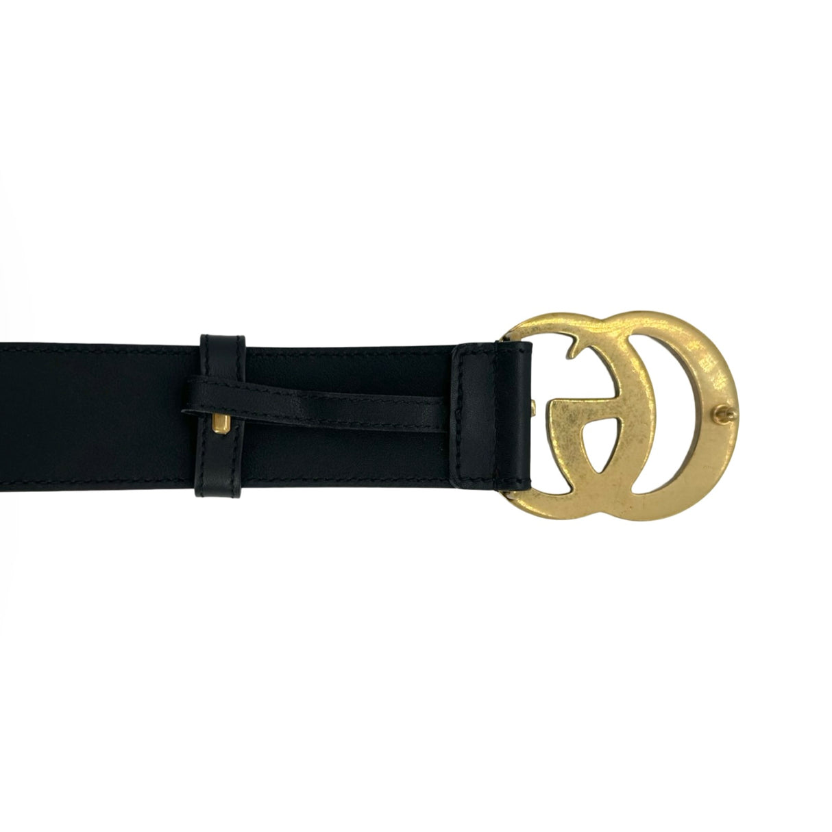 GUCCI: Leather GG Marmont Wide Belt