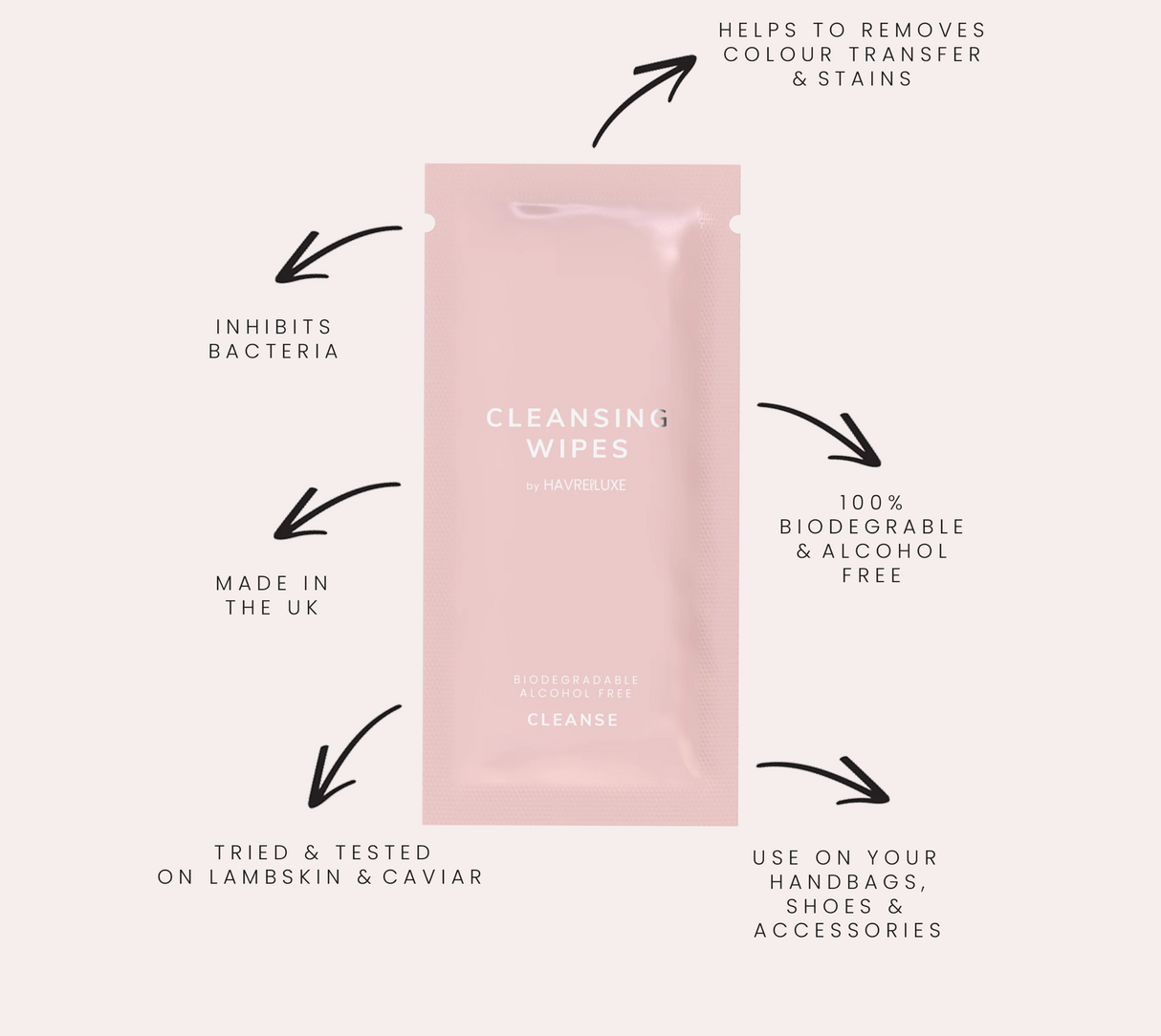 Fabric & Leather Single Cleansing Wipe