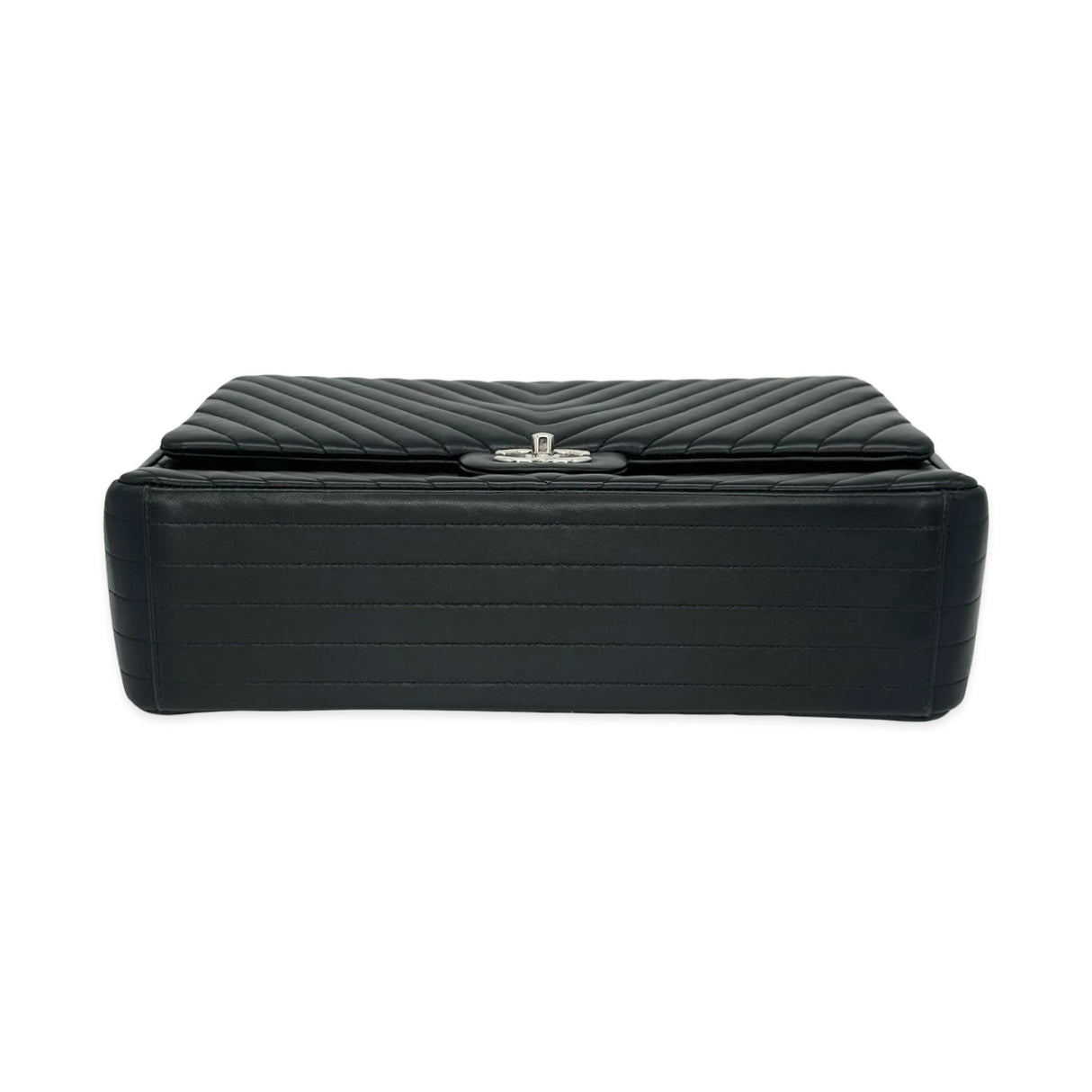 Chevron Quilted Lambskin Maxi Classic Double Flap