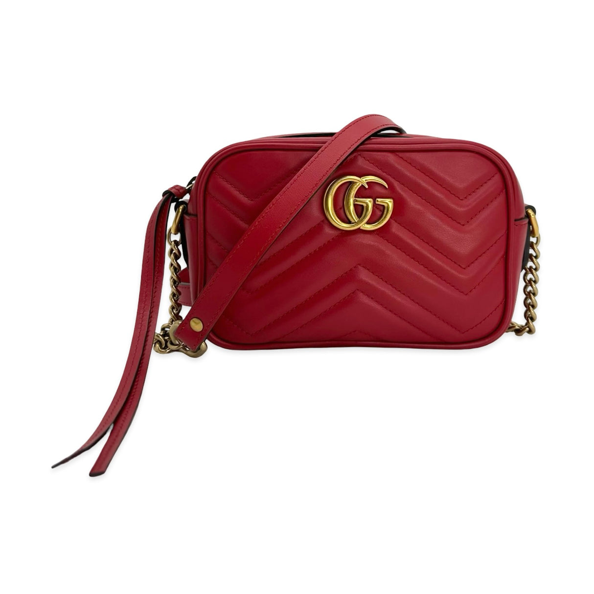 Quilted Leather Mini GG Marmont Camera Bag