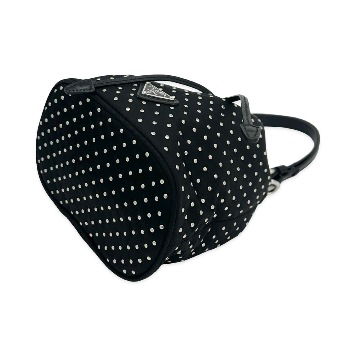 Re-Nylon Studded Bucket Bag