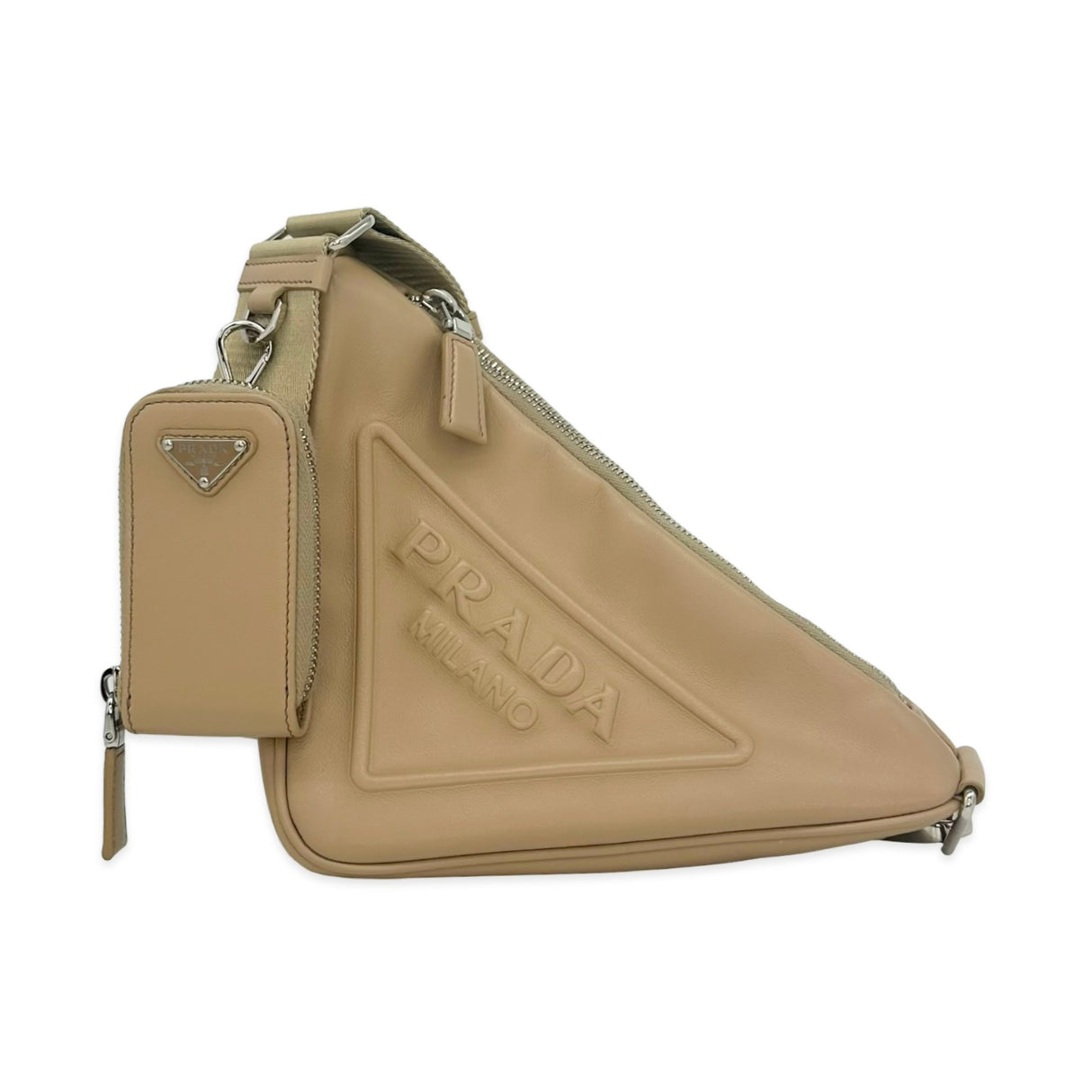 Calfskin Triangle Symbole Crossbody