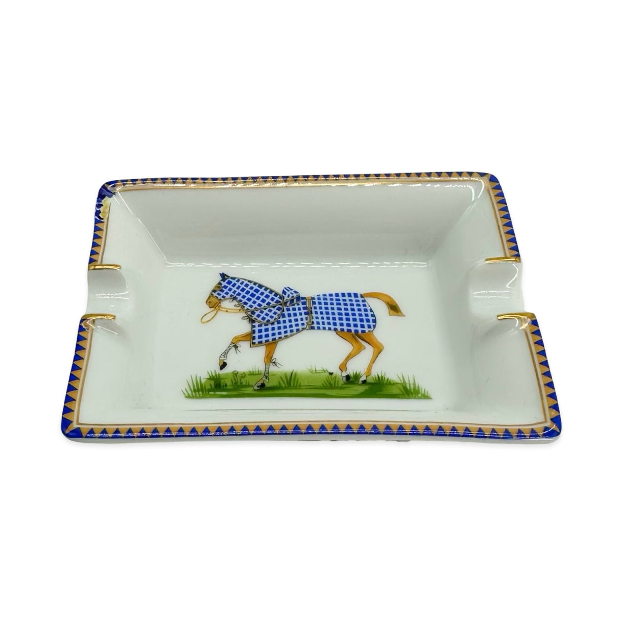 Porcelain Set of 4 Mini Ashtrays