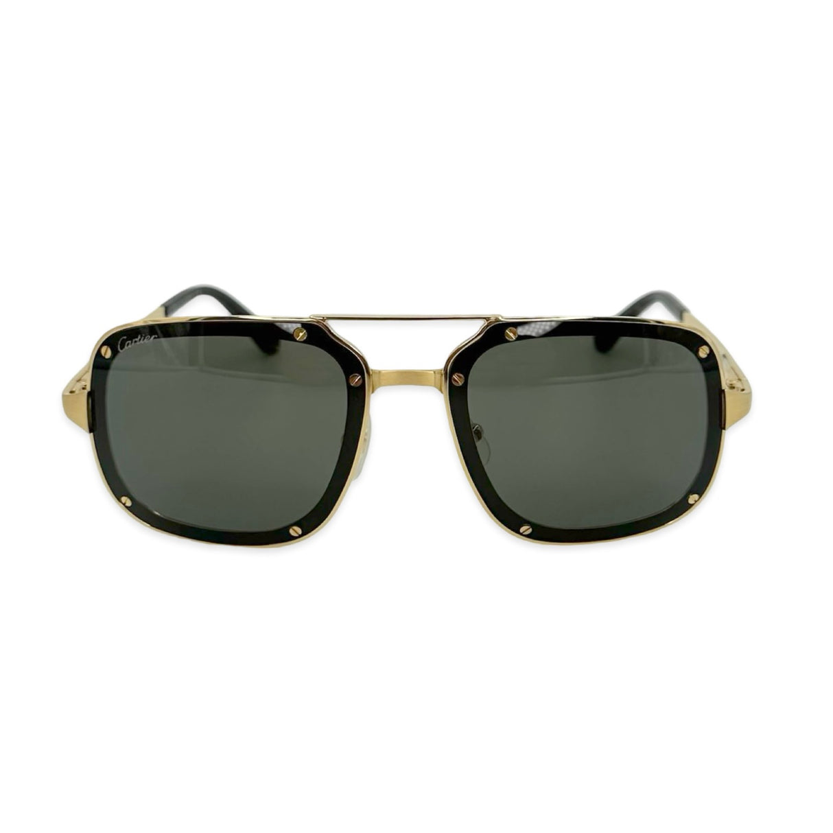 CARTIER: Santos de Cartier Aviator Sunglasses