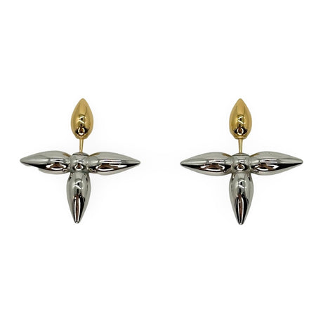 LOUIS VUITTON: Louisette Two-Tone Earrings