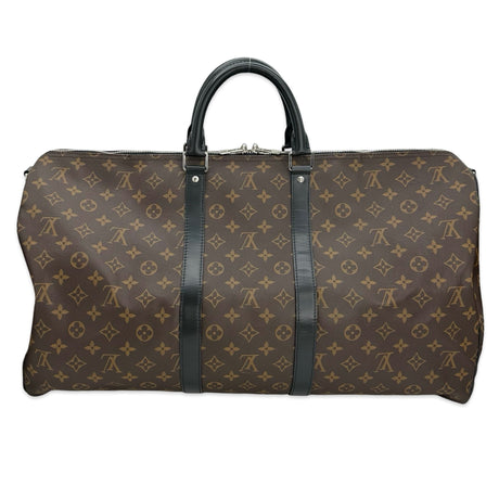 LOUIS VUITTON: Monogram Macassar Keepall Bandouliere 55