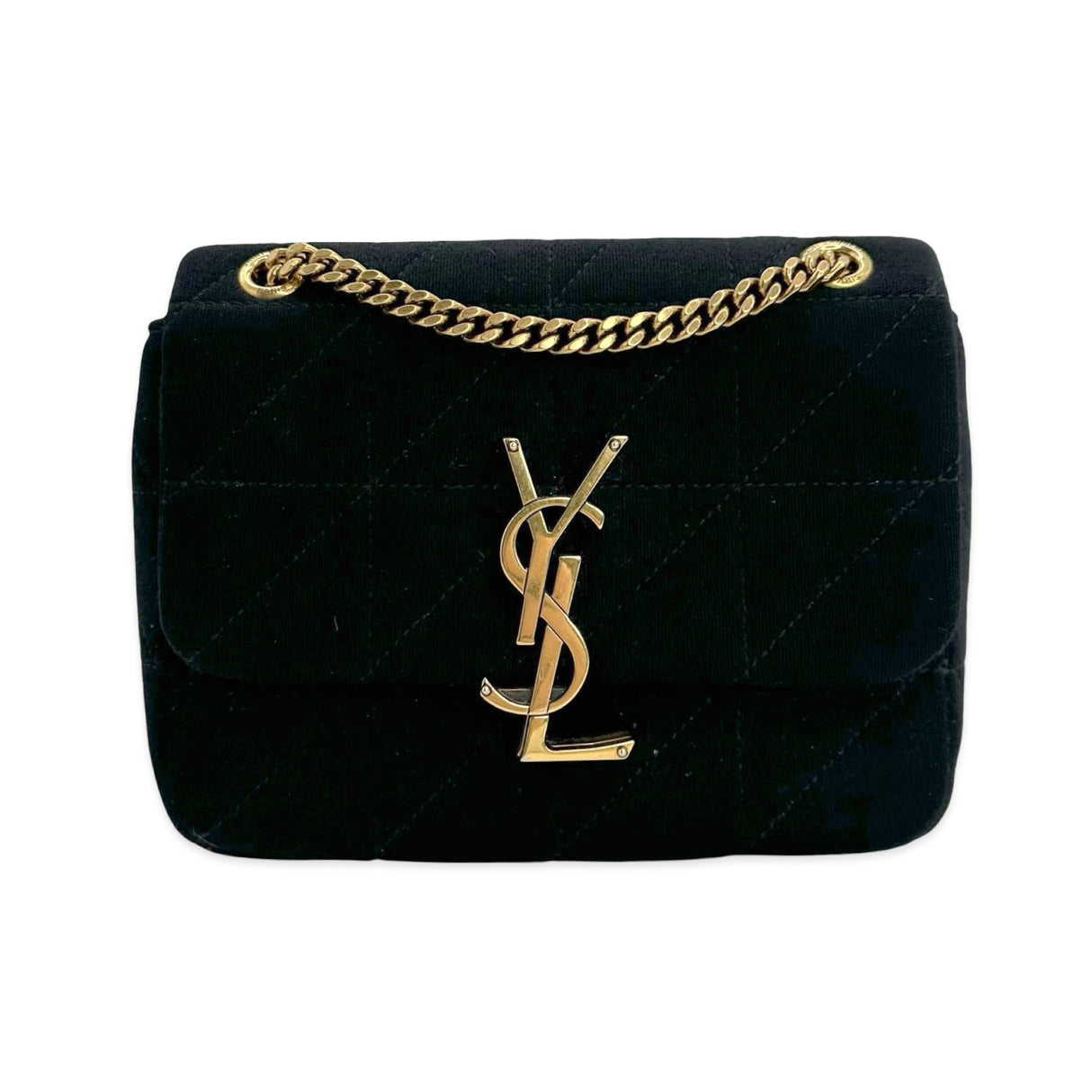 SAINT LAURENT: Quilted Jersey Mini Jamie