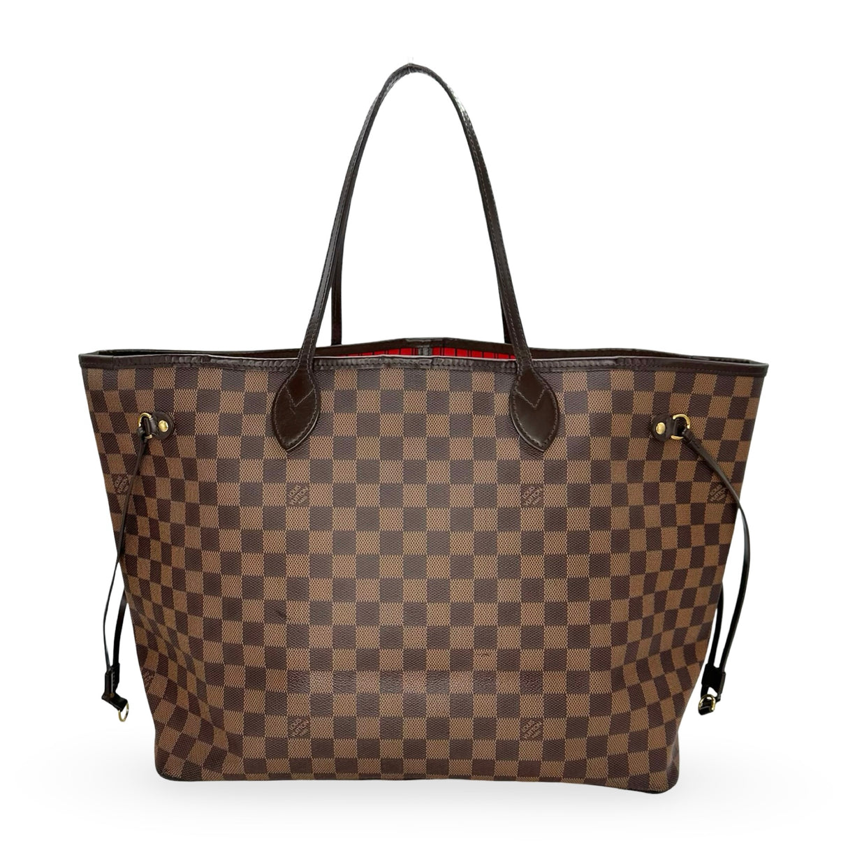 LOUIS VUITTON: Damier Ebene Neverfull GM