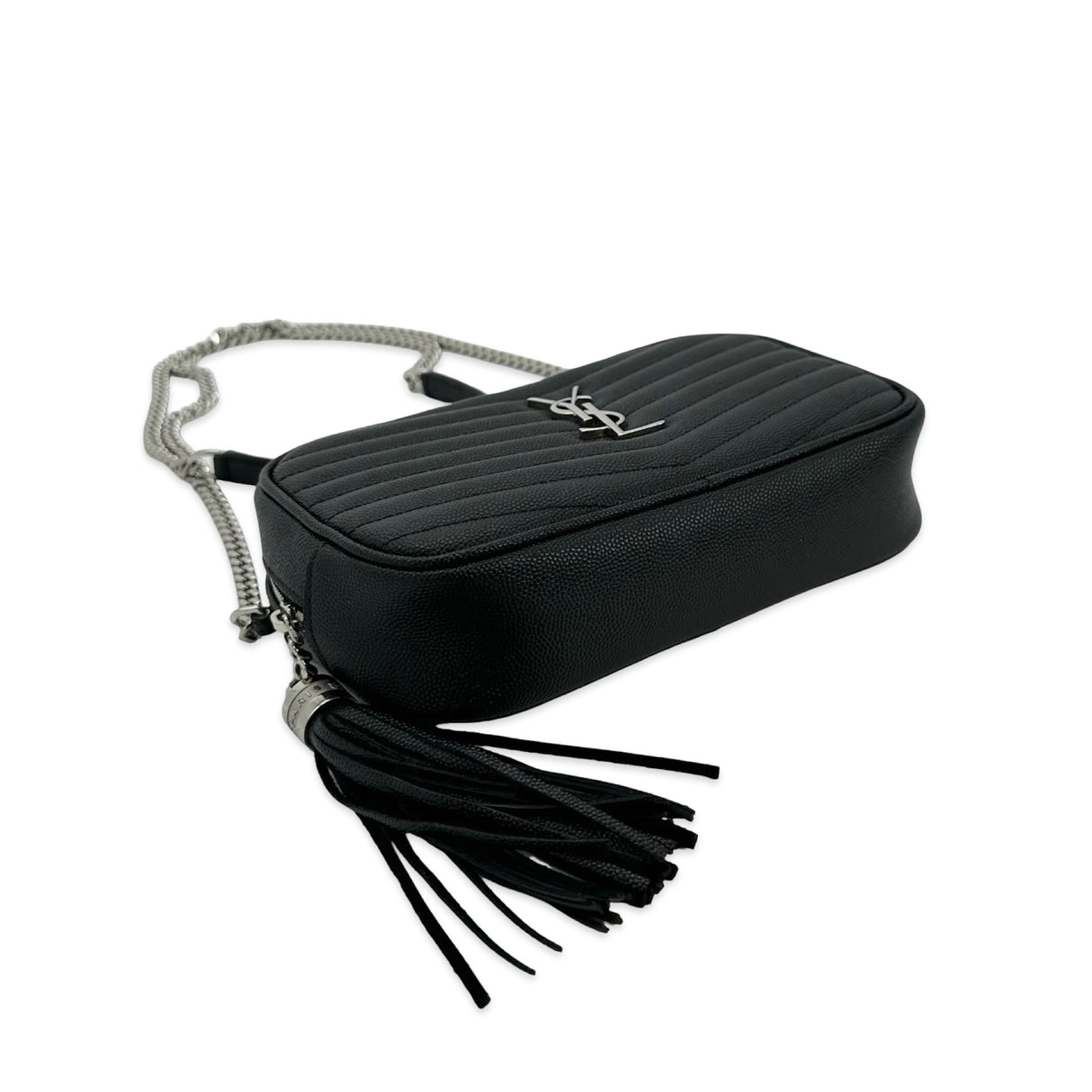 SAINT LAURENT: Grain de Poudre Mini Lou Camera Bag