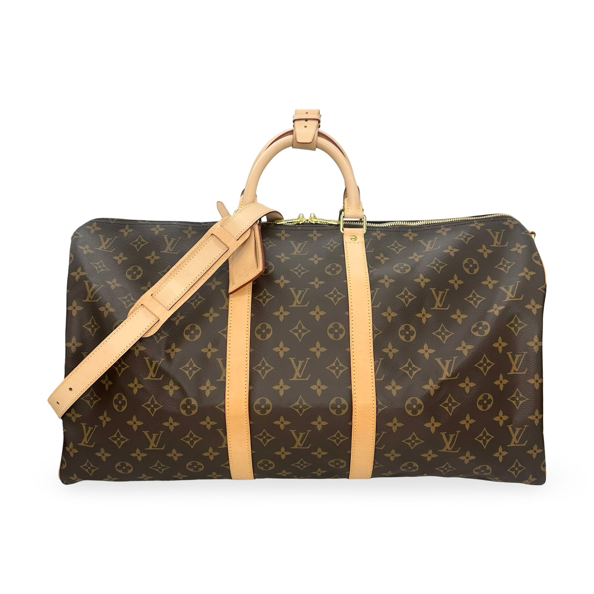 LOUIS VUITTON: Monogram Keepall Bandouliere 55