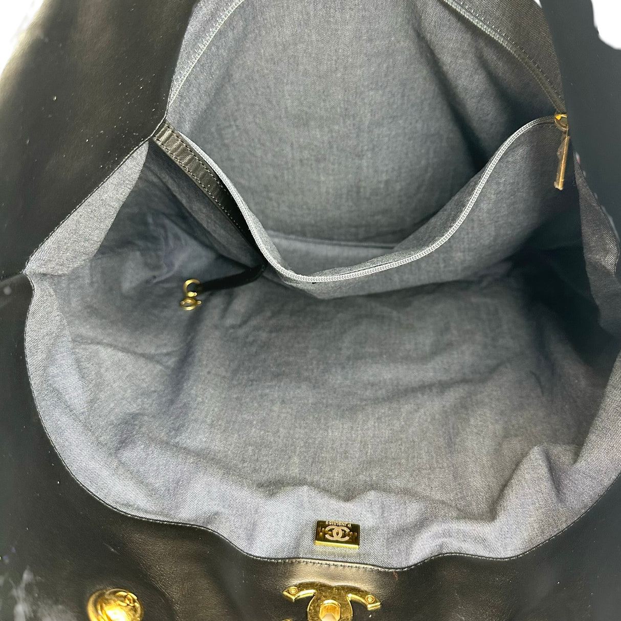 CHANEL: Calfskin Stitched Club Monaco Tote