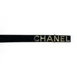 CHANEL: Calfskin Logo Belt