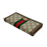 GUCCI: GG Supreme Ophidia Zip Around Long Wallet