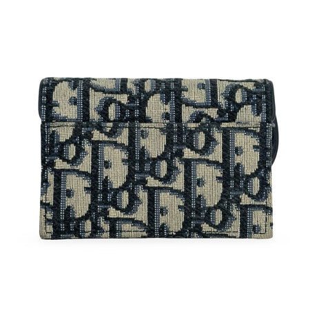 CHRISTIAN DIOR: Oblique Saddle Card Holder Wallet
