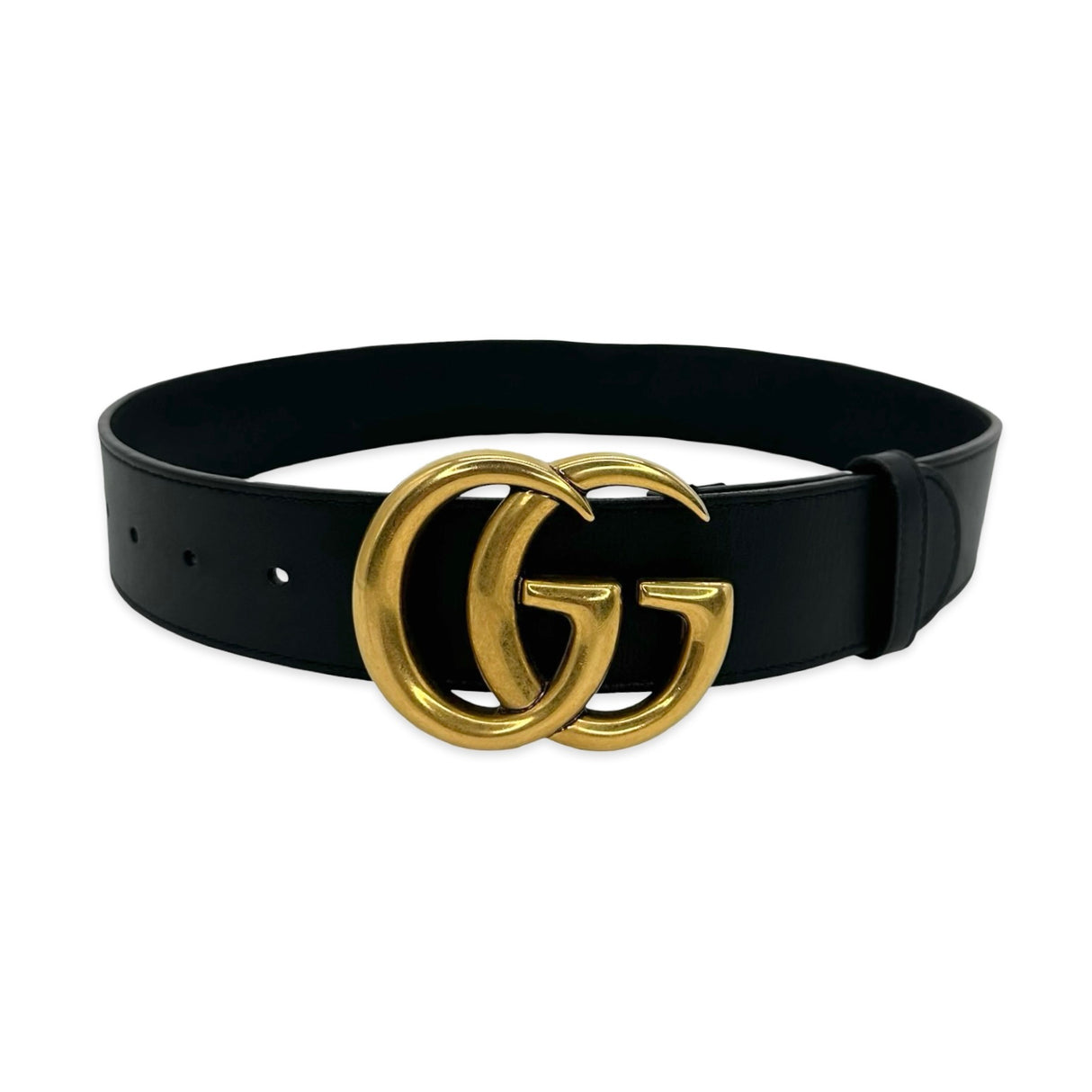 Calfskin Leather GG Marmont Wide Leather Belt