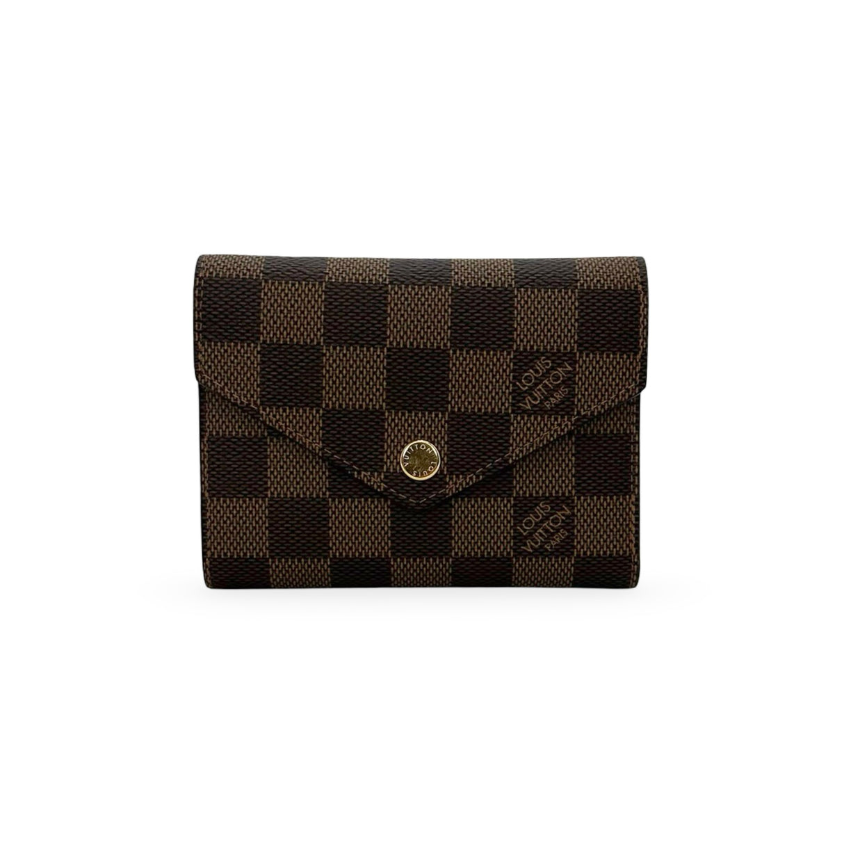 LOUIS VUITTON: Damier Ebene Victorine Wallet