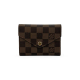 LOUIS VUITTON: Damier Ebene Victorine Wallet