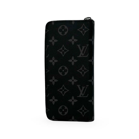 LOUIS VUITTON: Monogram Eclipse Zippy Vertical Wallet