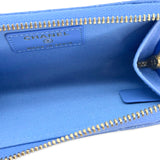 Quilted Caviar Zipped Key Holder