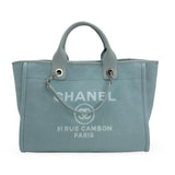 CHANEL: Tweed Canvas Small Deauville Tote