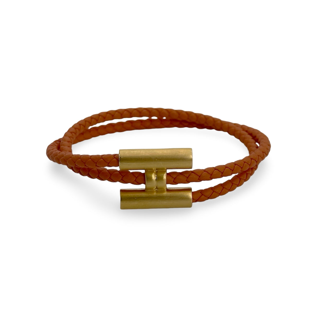 HERMES: Swift Calfskin Tournis Tresse Bracelet