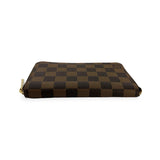 LOUIS VUITTON: Damier Ebene Zippy Compact Wallet