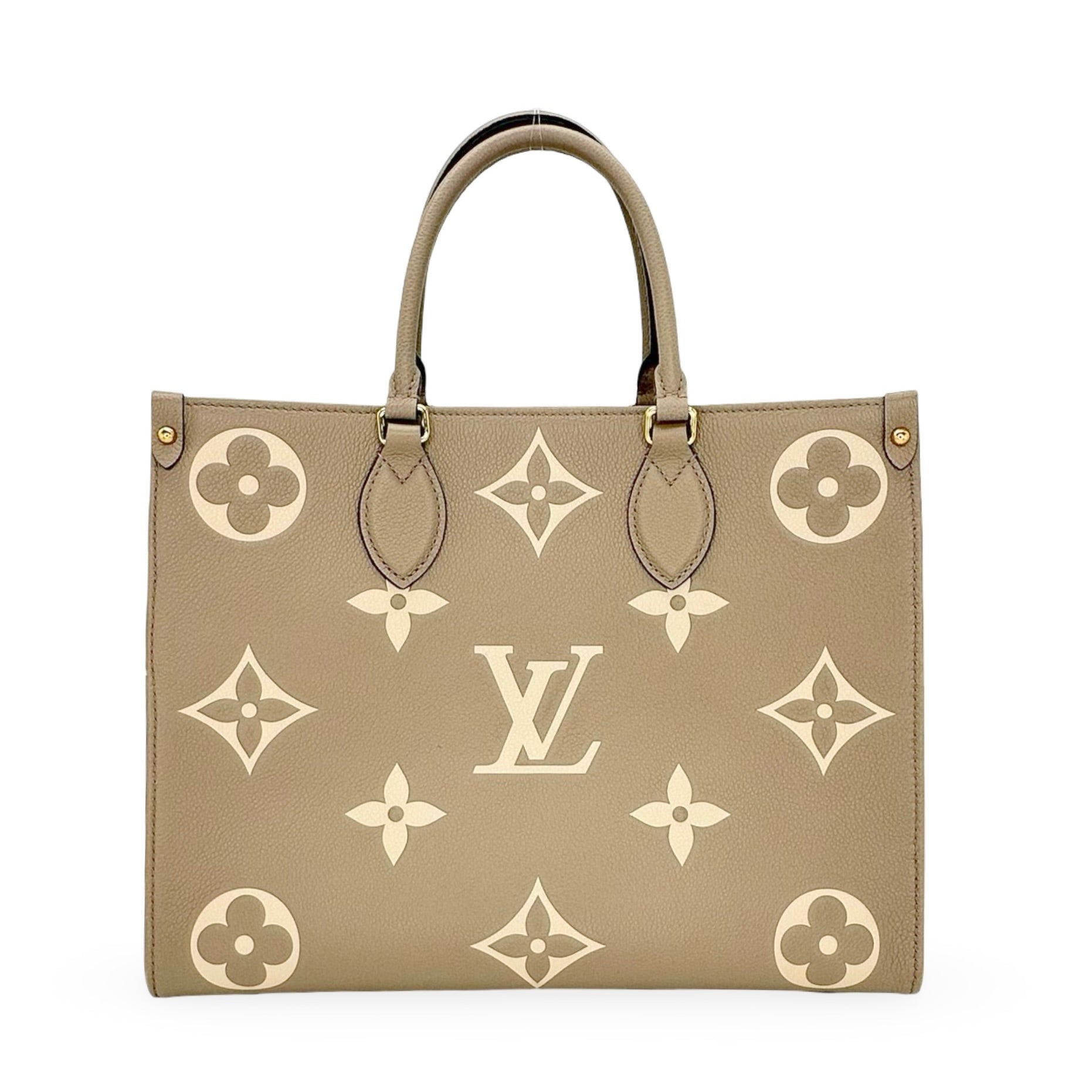 a..m ＊Louis Vuitton ロゴ入りトートバッグ カゴバッグ LOUIS VUITTON: Monogram Empreinte Bicolor Onthego MM – Luv Luxe