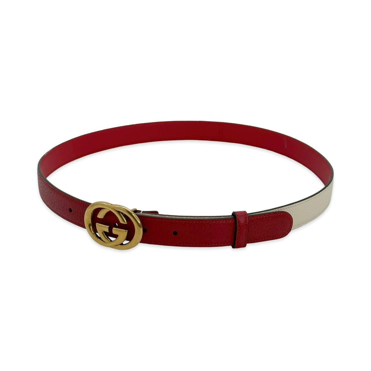 GUCCI: Leather Interlocking G Memorable Belt