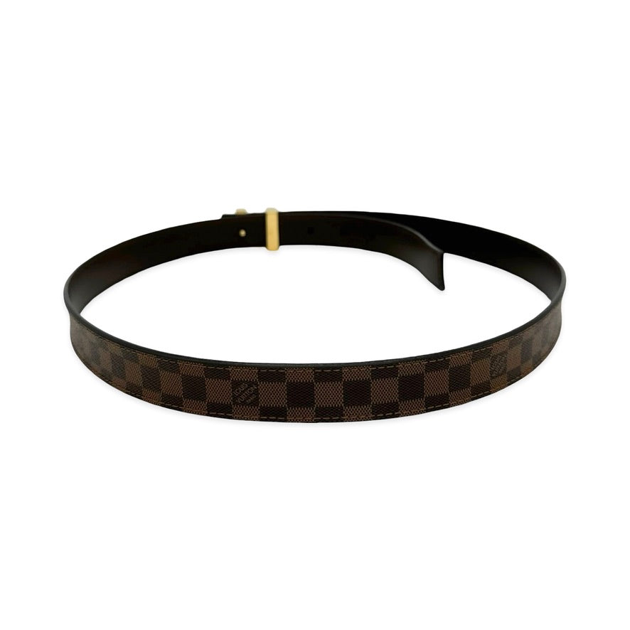 Damier Ebene Thin Reversible Initiales Belt