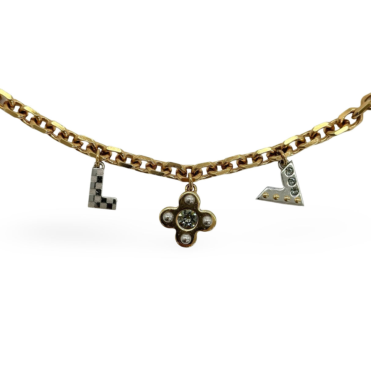 LOUIS VUITTON: Crystal Love Letters Timeless Bracelet