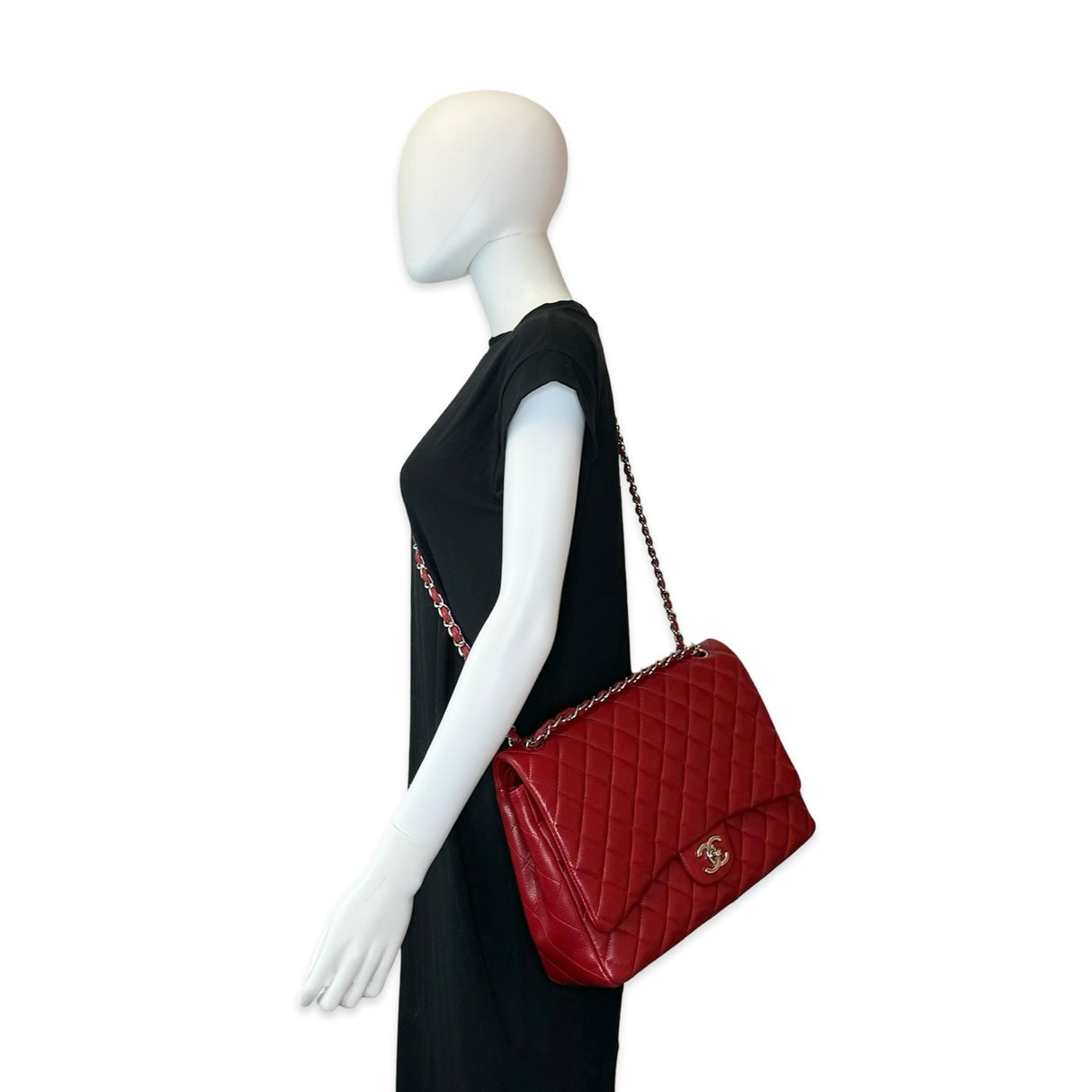 Quilted Caviar Maxi Classic Double Flap