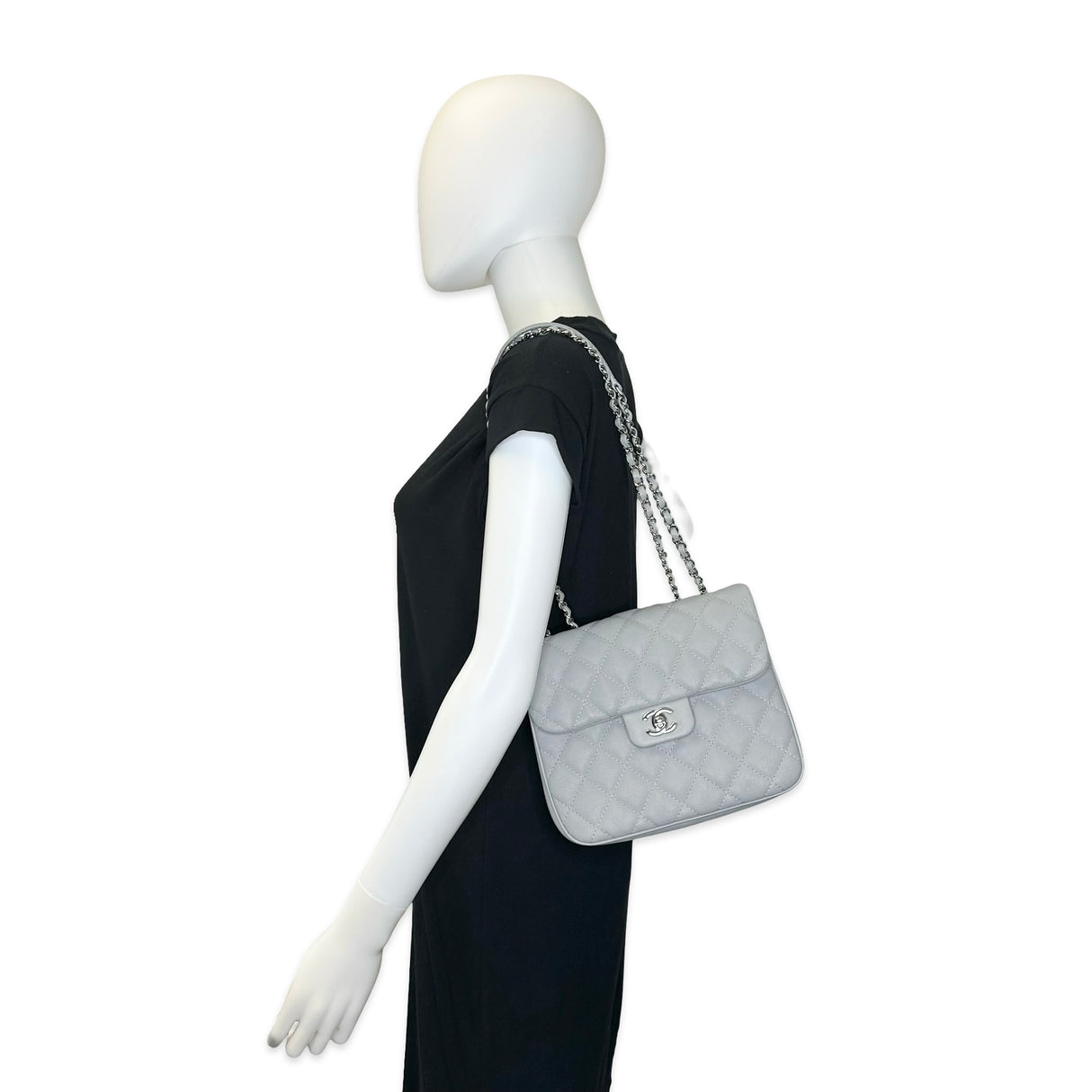 CHANEL: Quilted Caviar Medium Urban Companion Single Flap