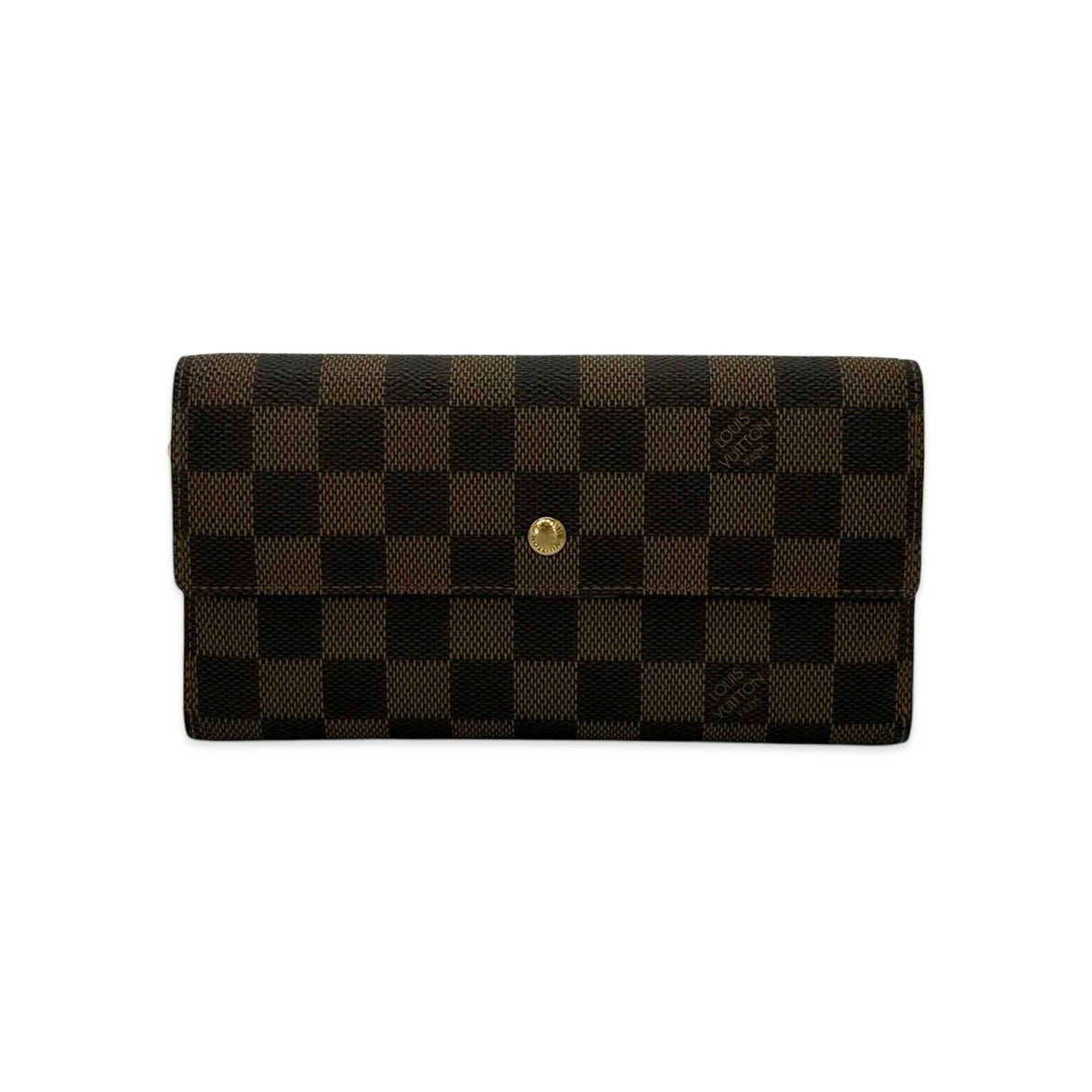 LOUIS VUITTON: Damier Ebene Portefeuille Sarah Wallet