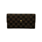 LOUIS VUITTON: Damier Ebene Portefeuille Sarah Wallet