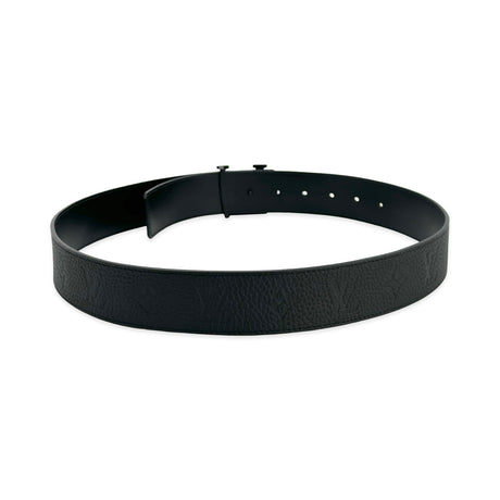 LOUIS VUITTON: Monogram Taurillon Reversible Initiales Belt