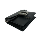 GUCCI: Leather Small Crystal Chain Shoulder Bag