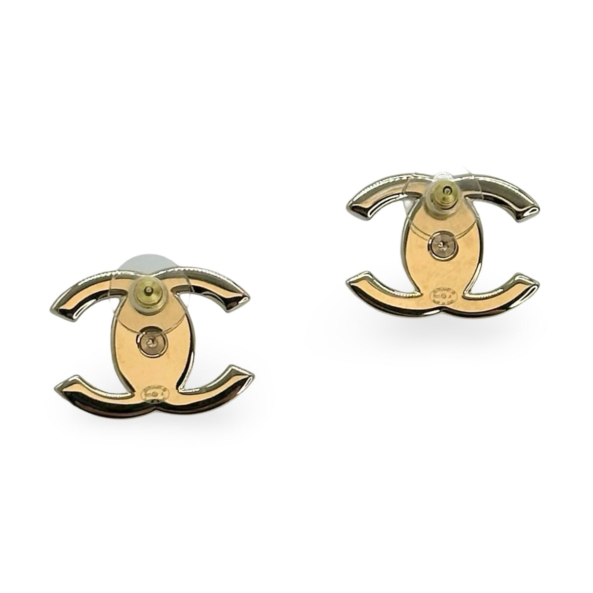 CHANEL: CC Turnlock Stud Earrings