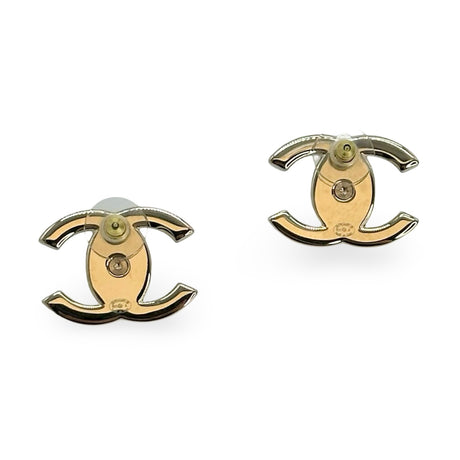 CHANEL: CC Turnlock Stud Earrings