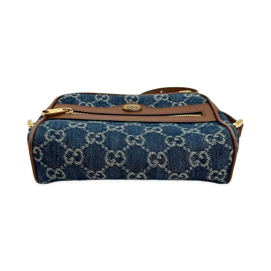 GG Denim Mini Ophidia Crossbody