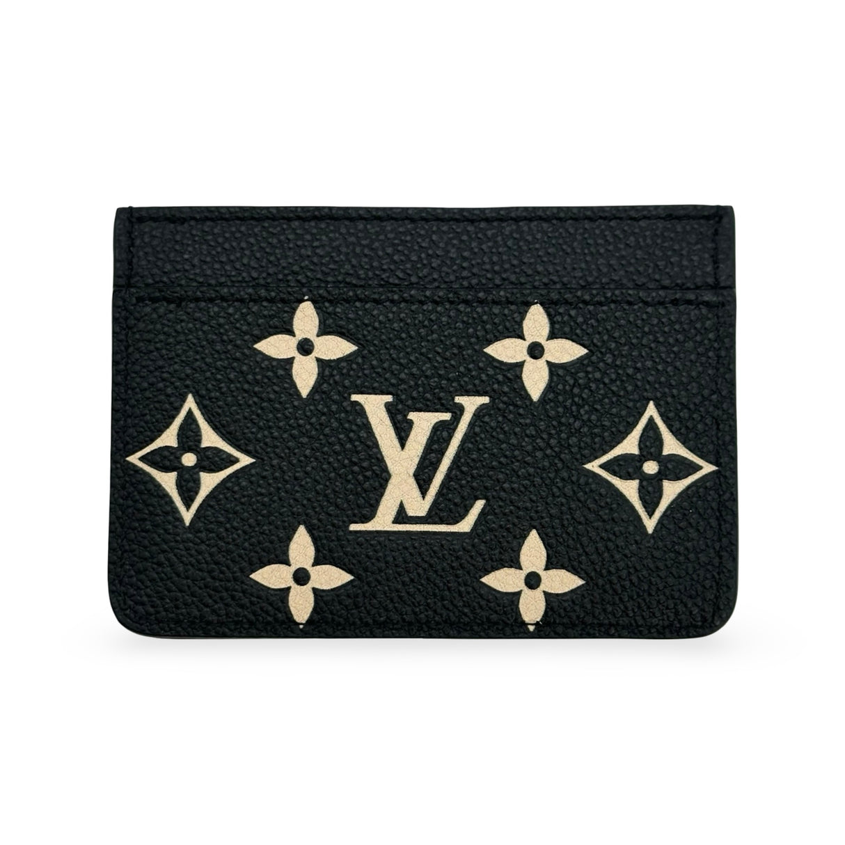 LOUIS VUITTON: Monogram Empreinte Bicolor Card Holder