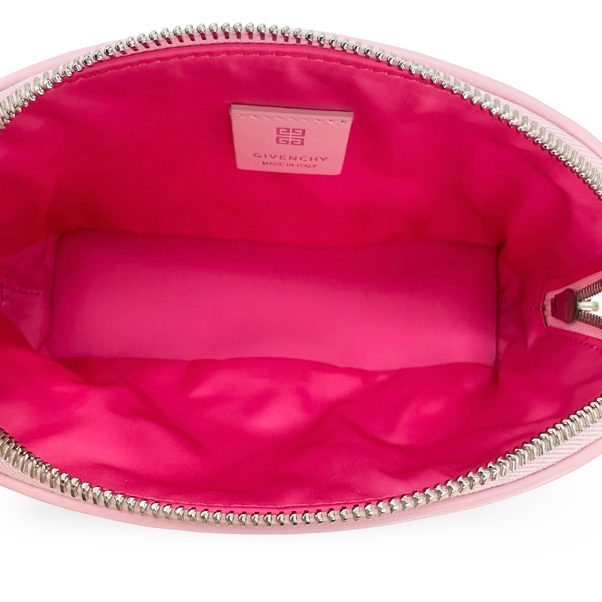 GIVENCHYレザーハンドバッグ(ペールピンク) GIVENCHY: 4G Zip Cosmetic Bag – Luv Luxe Scottsdale