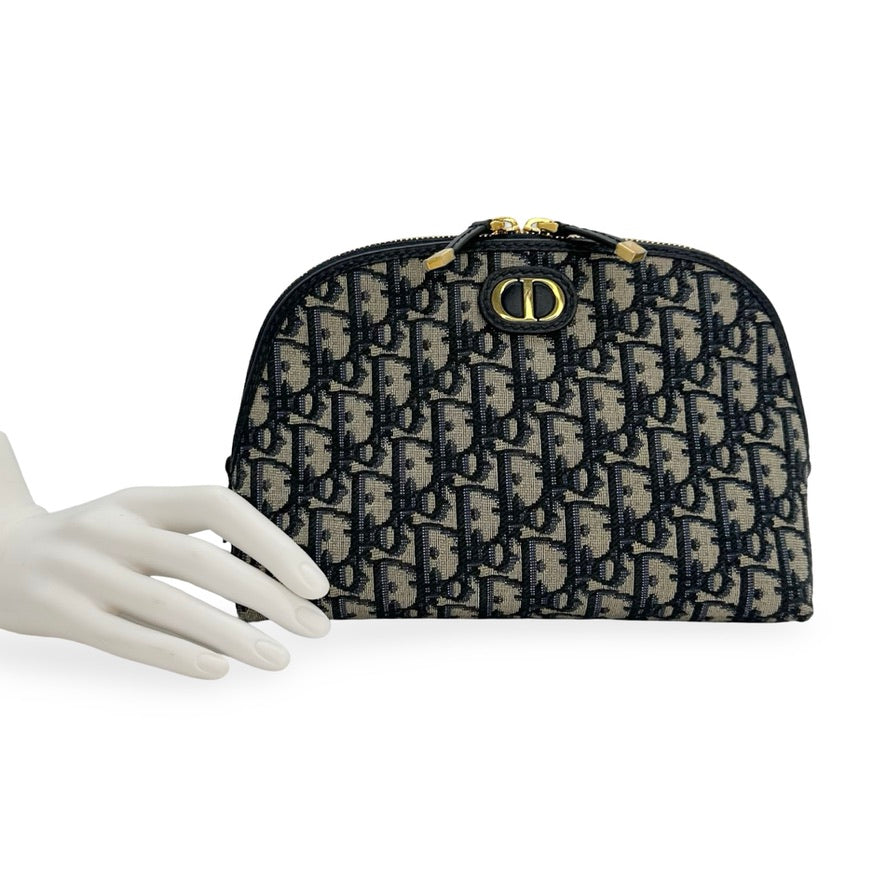 CHRISTIAN DIOR: Oblique 30 Montaigne Aphrodite Cosmetic Bag