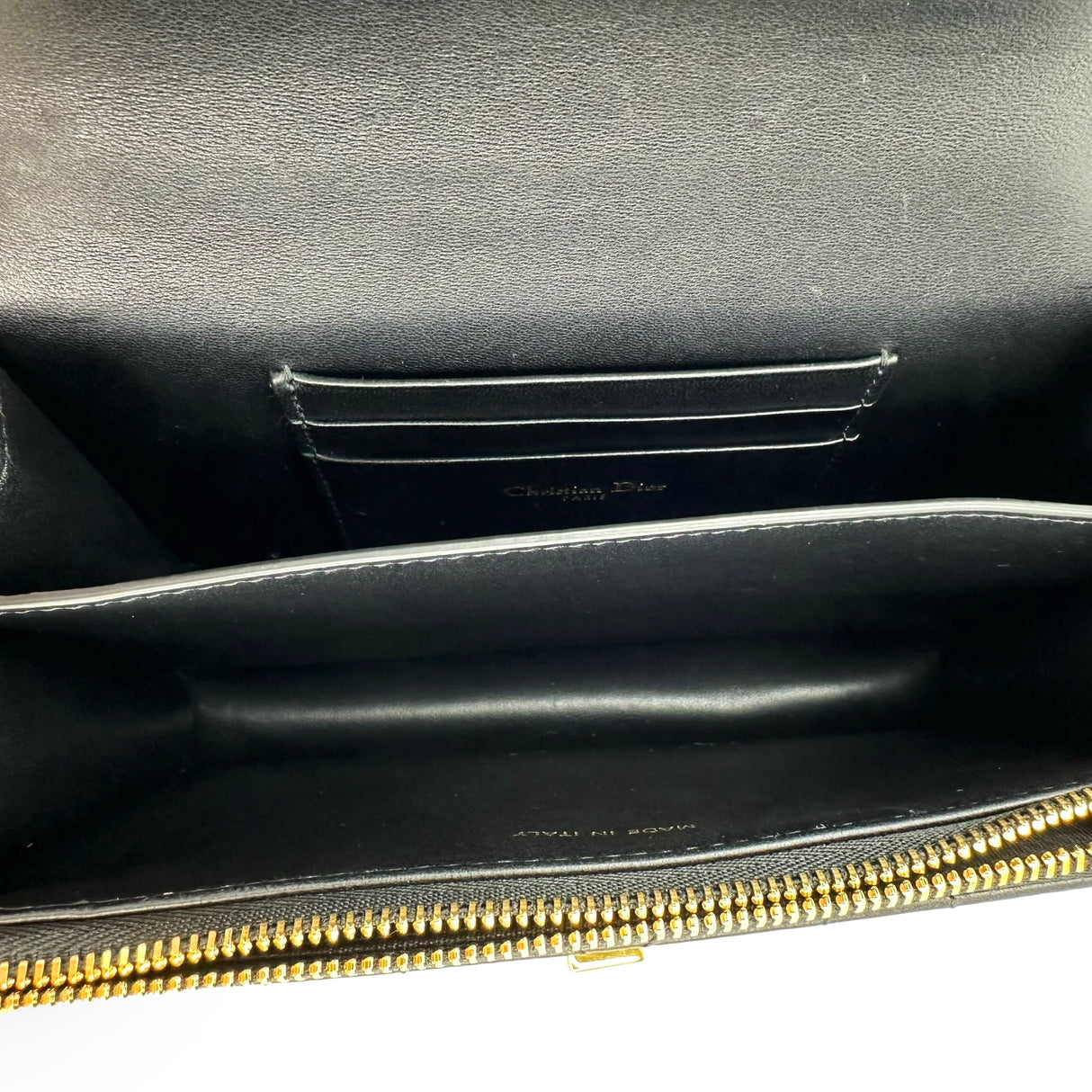 CHRISTIAN DIOR: Lambskin Cannage Miss Caro Mini Bag