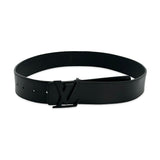 LOUIS VUITTON: Monogram Taurillon Reversible Initiales Belt